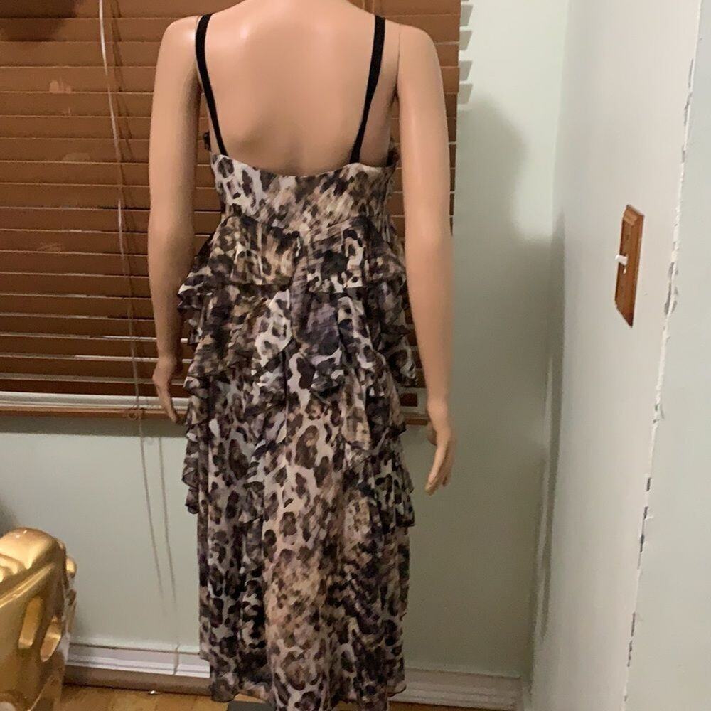 H&M LEOPARD PRINT DRESS SIZE 10 - Picture 2 of 9